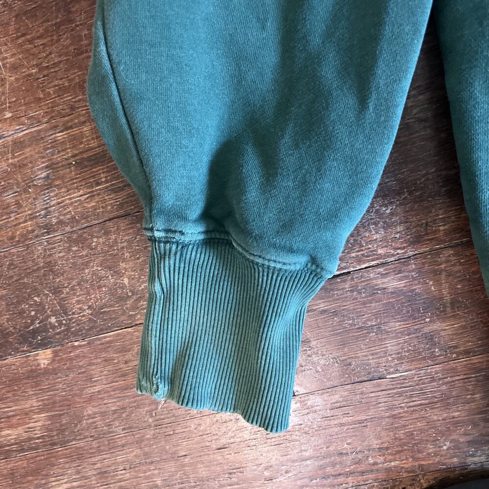 American Eagle AE Oversized Fleece Sweatshirt Crewneck Pullover Green Size Med - Picture 3 of 9